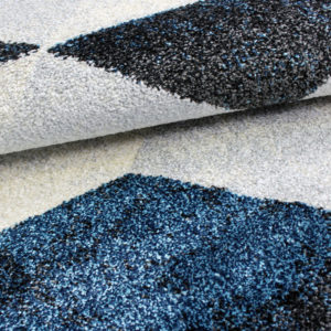 Tappeto Design Modello Art Geometric Blue